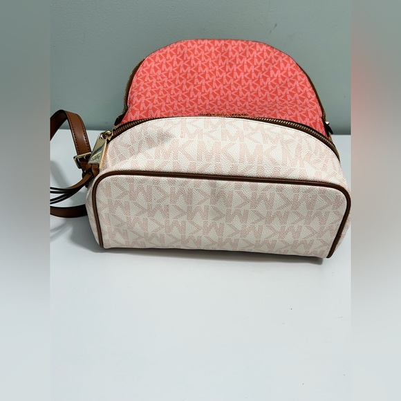 Michael Kors Rhea Medium Backpack Raspberry Multi - Picture 4 of 10
